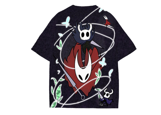 Hollow Knight and Silksong : The Knight and The Hornet Unisex Oversized Tee